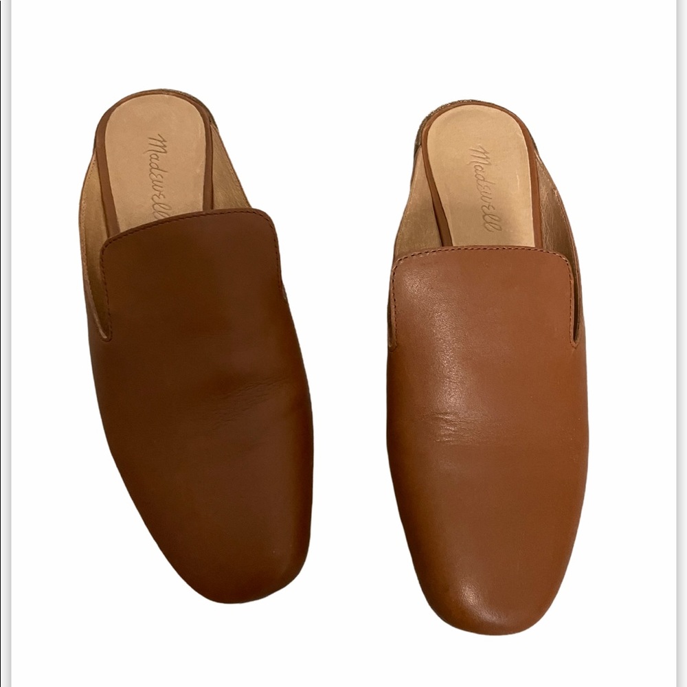 Madewell Leather Rounded Toe Cory Mules 8